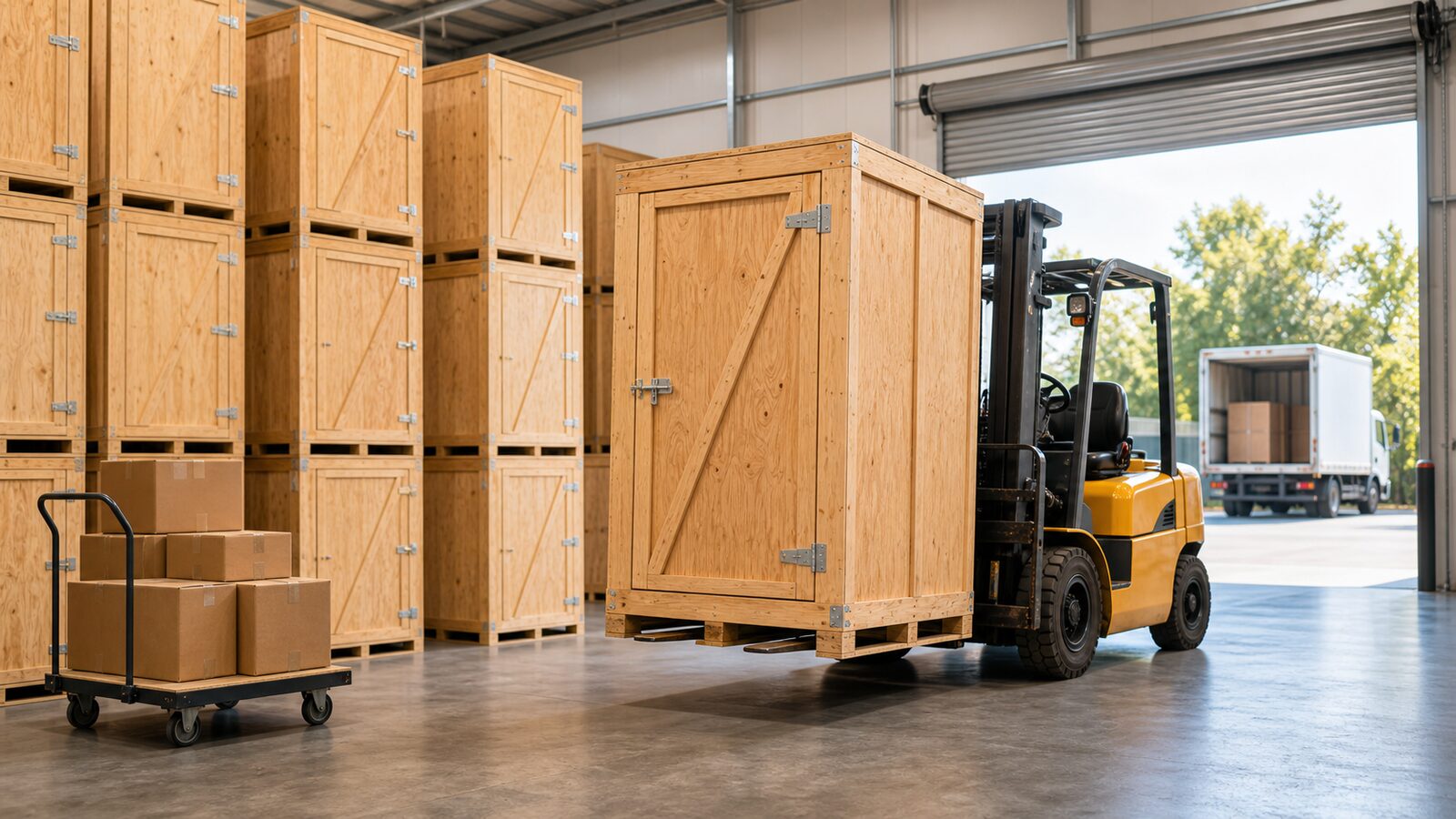 GoStorage GoPods handled inside a secure warehouse